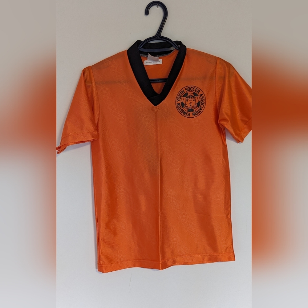 Orange Soccer Jersey (#7) - Youth Size Large